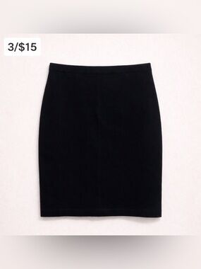 Jones New York Skirt S Pencil High Waisted Knee Length Black Office